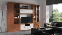 amazing storage planned in a tv units manufactured by the design indian kitchen company in gurgaon and Delhi