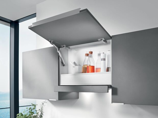 blum aventos modular kitchen fittings installed by design indian kitchen