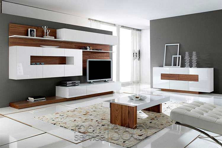 high gloss glass lacquer and wooden panelling in tv units manufactured in gurgaon and delhi