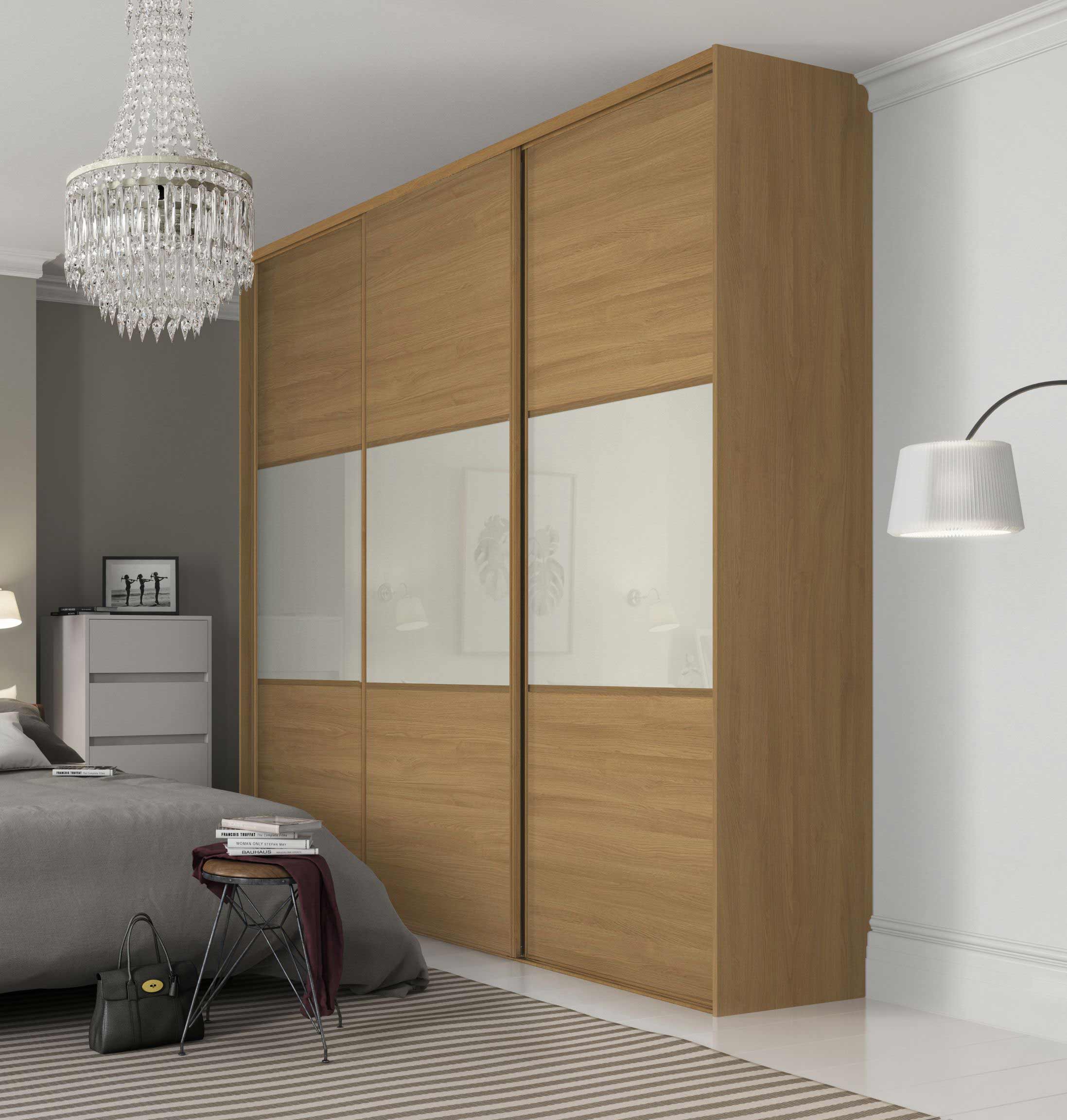 sliding wardrobes with lacquer glass in gurgaon and delhi
